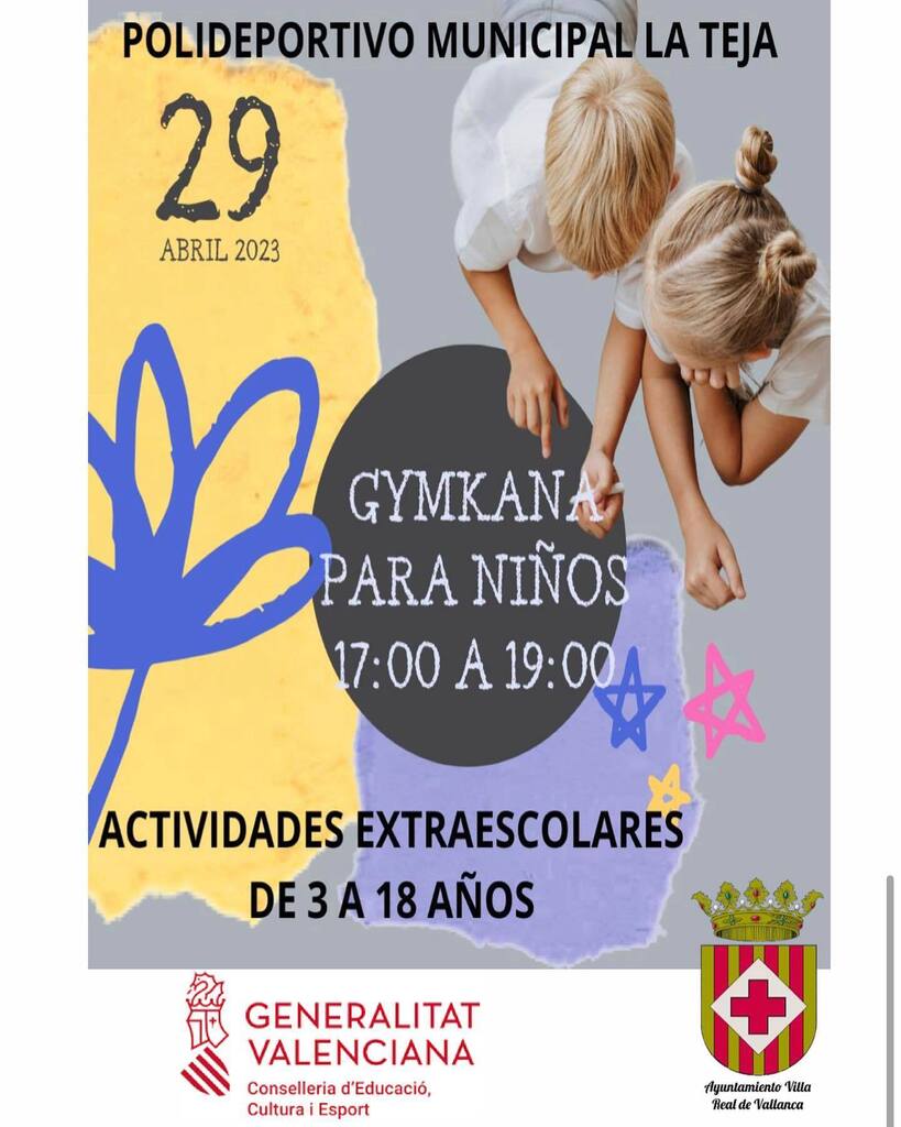 🤸🧭🏃🏻‍♀️Actividades infantiles y lúdicas, carreras de orientación, gincana.

✅Te esperamos en las actividades.

🔵 Sábado 29 de abril y domingo 30 de abril en el polideportivo municipal 

#Vallanca #Negrón #RincóndeAdemuz #Valencia #ComunidadValenciana… instagr.am/p/CraaeYtMwU9/