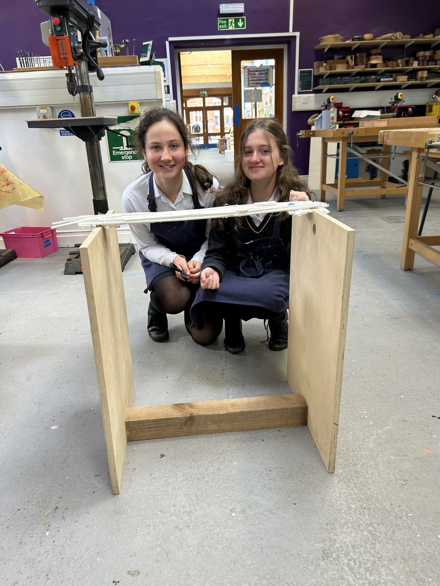 Final stages of Monday morning bridge building. ⁦<a href="/EpsomC_White/">White House</a>⁩ ⁦<a href="/EpsomC_Design/">Epsom College Design</a>⁩ Well done Amelia and Maya!