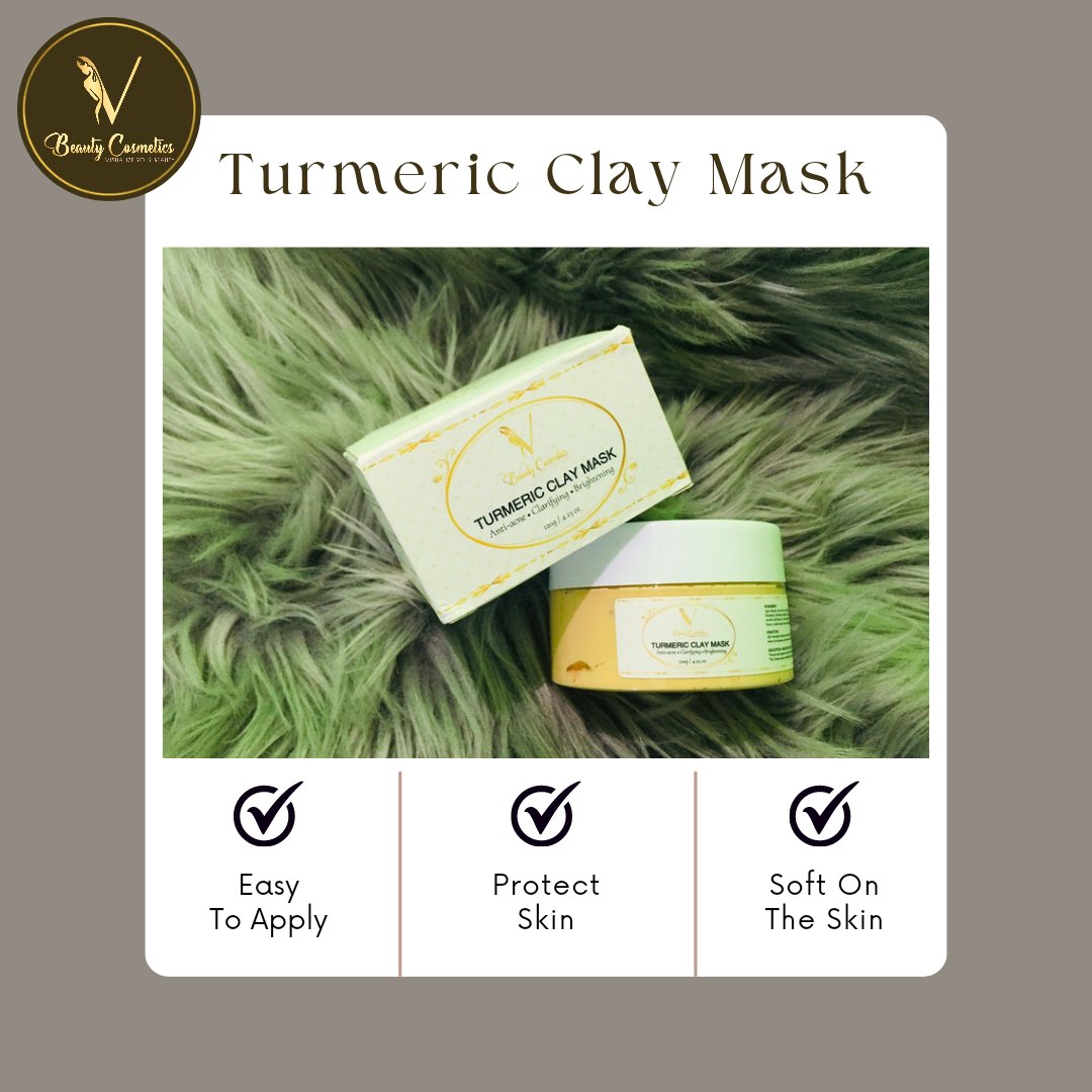Get yours V Beauty Cosmetics' Turmeric Clay Mask now ✨ 
•
•
•
#vbeautycosmetics #vbeauty #vbabes #makeup #cosmetics #skincare #turmeric #selfesteem #loveyourself #skincareroutine