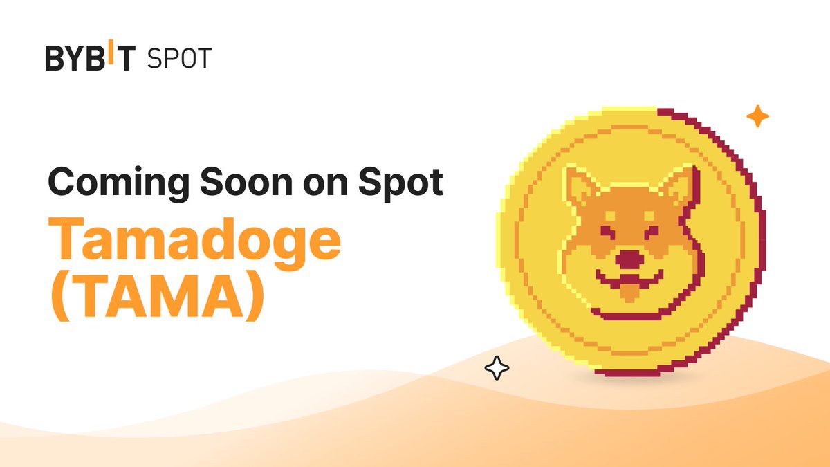 📣 $TAMA Deposits are Open! @Tamadogecoin 🗓️ Listing on Bybit Spot  Tomorrow Apr 27, 8AM UTC Deposit or trade to earn your share of the  4,000,000 $TAMA Prize Pool! #TAMA will be