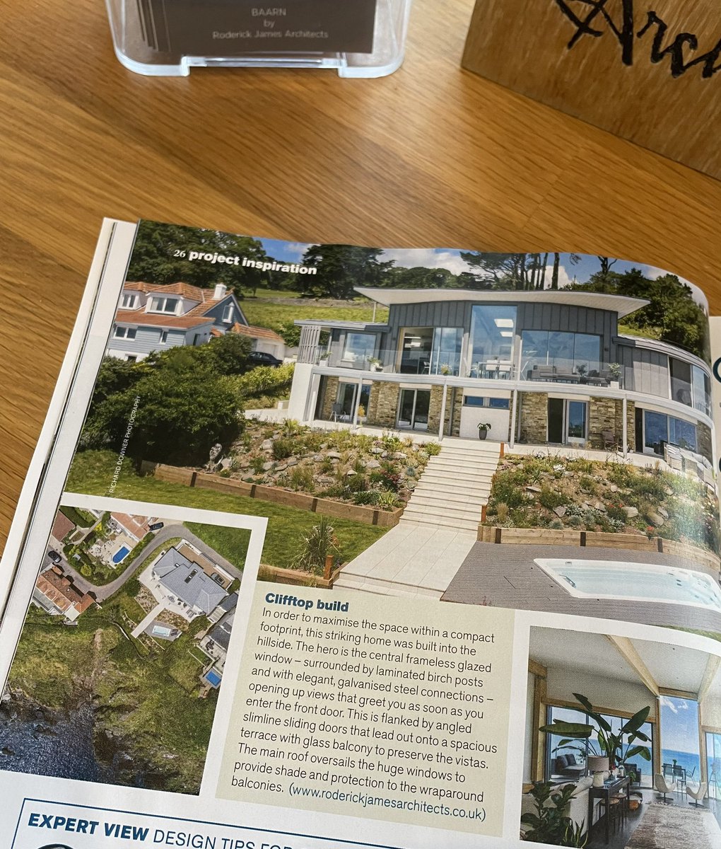 Great to see RJA designed “Delphis” on the front cover of the June issue of @BuildItMagazine   Photo credits @rdownerphoto #coast #Devon #coastalliving #oak #oakframe #timberframe #carpentry #roderickjamesarchitects