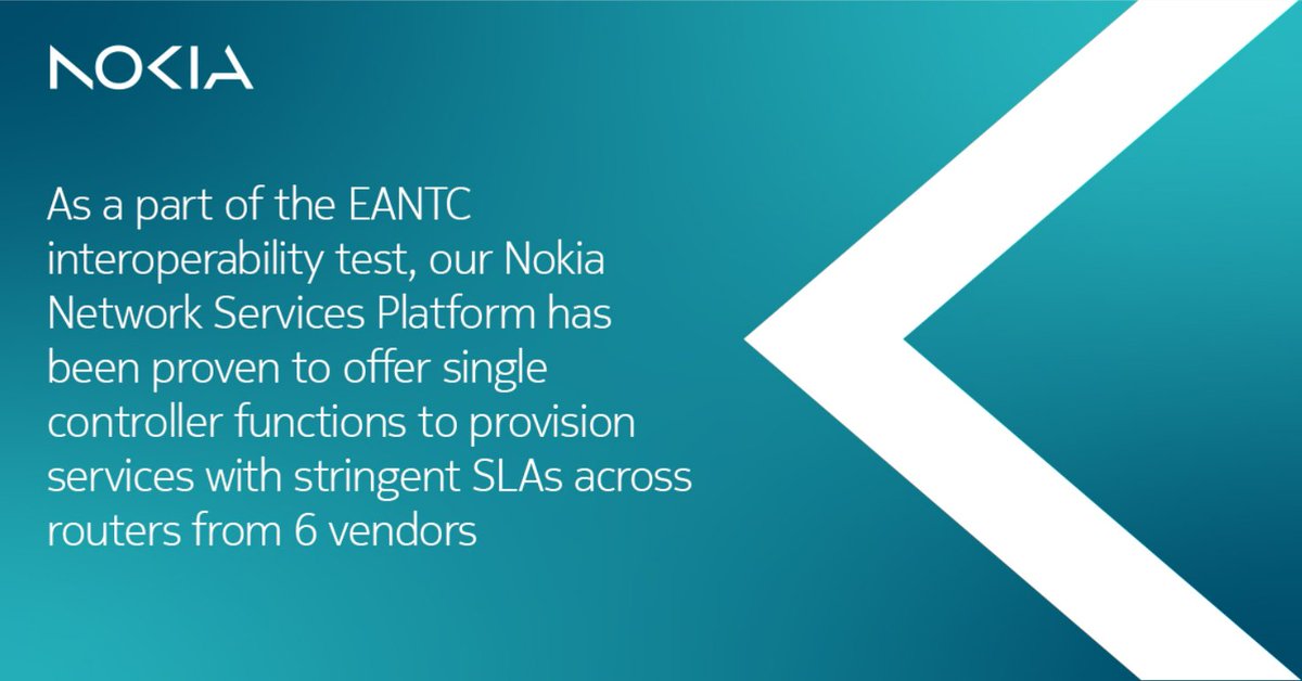 awafula's tweet image. We got a first in the #EANTC Multi-vendor interoperability test, where vendors cooperate to design real-world use case scenarios. Our NSP network automation tool&apos;s efficiency was tested and approved across 6 different vendors. Learn more here #MPLS2023 nokia.dsmn8.com/77tv3cxUNS