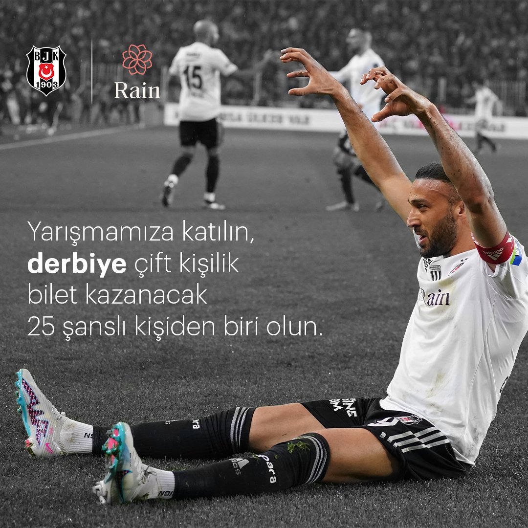 Beşiktaş - Galatasaray derbisine 25 adet çift kişilik bilet hediye! 🔥 Katılmak için; - Bu tweet'i RT edin, - @rain_turkiye hesabını takip edin, - Rain'i henüz takip etmeyen bir arkadaşınızı bu tweet altına etiketleyin ve bizi takip etmesini sağlayın. Bol şans!