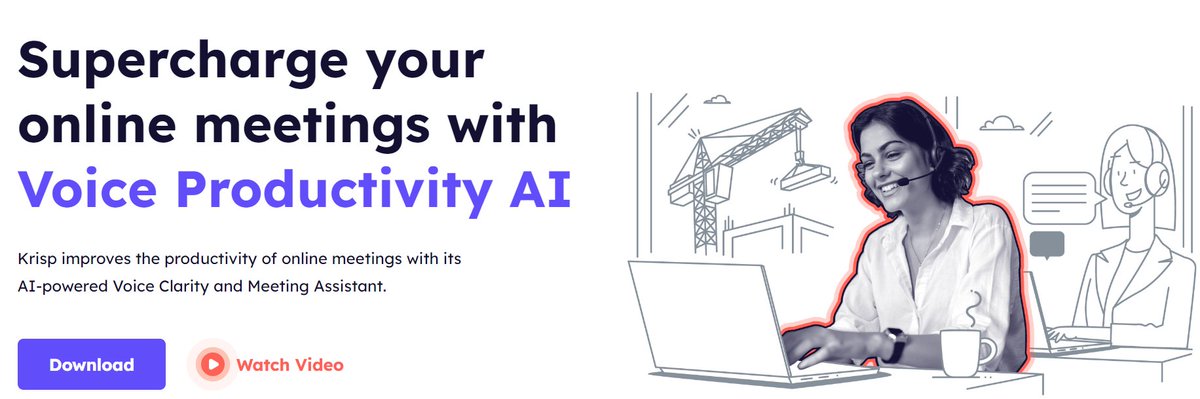 بعض الاحيان اثناء اجتماعات (اون لاين ) نواجة مشكلة الازعاج سواء كنا في البيت او العمل 
هذا الموقع الذي يعمل بالذكاء الاصطناعي راح يعالج هذه المشكلة بضغطة زر 
krisp.ai