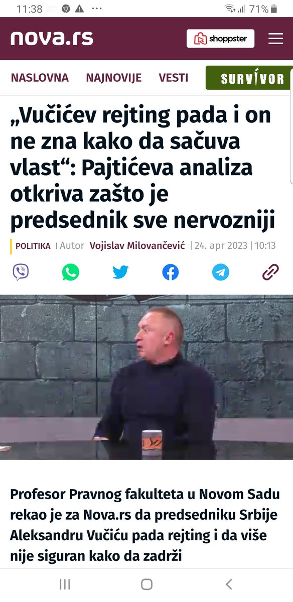 anabrnabic's tweet photo. Ako vam je težak dan, evo nešto da vas nasmeje. Zaista za svaku preporuku! Ozbiljno zabavno štivo - žanr negde između sci-fi i komedije. Pohvale za tajkunsku Novu i molba da samo nastave sa ovako ozbiljnim sagovornicima i analizama! Svima nam je potrebno malo smeha. 👏👏👍 https://t.co/HlvWBWX8v9
