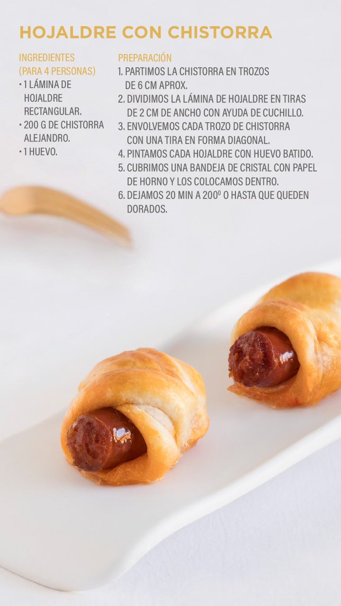 Os traemos una deliciosa receta para disfrutar en cualquier ocasión: cenas con amigos, aperitivos, meriendas para niños... Se trata de unos hojaldres rellenos de chistorra Alejandro que están tan ricos como suena. 

📸: <a href="/tobegourmet/">Beatriz Rodríguez</a>