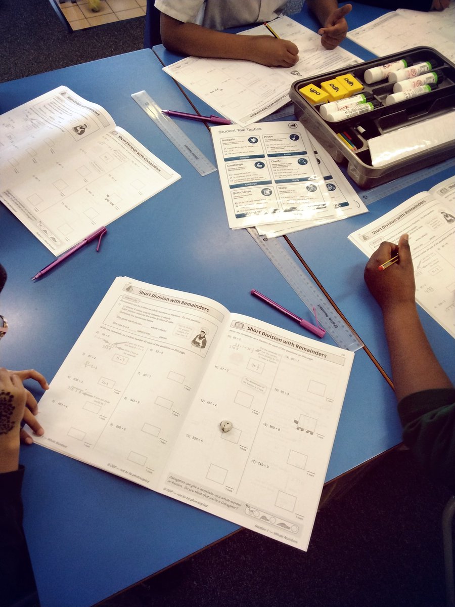 WyndclfHT's tweet image. Mrs Chishty&apos;s year 6 maths group are working hard preparing for their upcoming SAT&apos;S. Today, they are practising short division with and without remainders. #itsgettingnear #mathsrevision #hardworkpaysoff