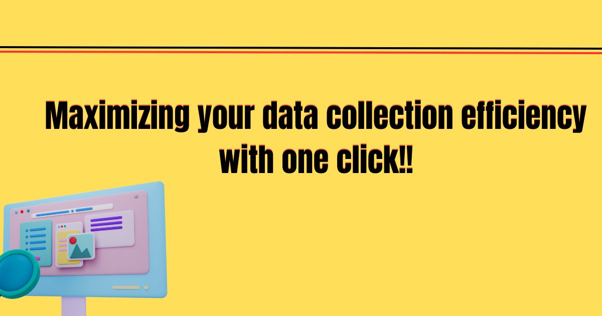 Maximising your Data collection efficiency with One-click!!

Click to read: dev.to/crawlmagic/max…

#webscraping #webcrawling #datacollection #webautomation #crawlmagic #usa #uk #dubai #DataScience #dataextraction #TrendingNow