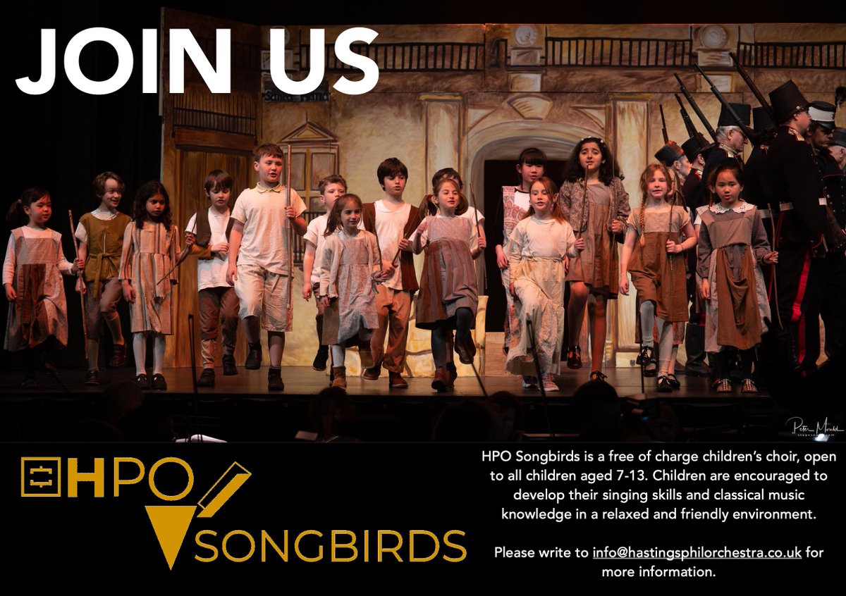 Hastings Philharmonic Orchestra (@hastingsphil) on Twitter photo HPO SONGBIRDS
A free of charge children's choir open to all children aged 7-13. During weekly rehearsals children are coached in secure vocal technique and are taught the basic principles of reading music in a fun and relaxed environment. 🐦
 
➡️ info@hastingsphilorchestra.co.uk HPO SONGBIRDS
A free of charge children's choir open to all children aged 7-13. During weekly rehearsals children are coached in secure vocal technique and are taught the basic principles of reading music in a fun and relaxed environment. 🐦
 
➡️ info@hastingsphilorchestra.co.uk