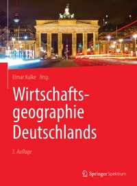 Neuauflage "Elmar Kulke (Hrsg.). Wirtschaftsgeographie Deutschlands".
3. Aufl., 400 Seiten, Verlag <a href="/Springer_Spektr/">Springer Spektrum</a>, € 54,99 
--> schweitzer-online.de/buch/Kulke/Wir…