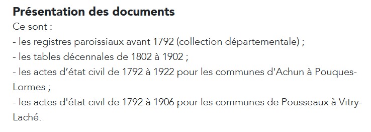 Ça y est 🤩 les NMD d'Achun à Pouques-Lormes sont mis en ligne dans les #AD58 !! cc <a href="/gennievre/">gennievre</a> 
archives.nievre.fr/search/form/94…