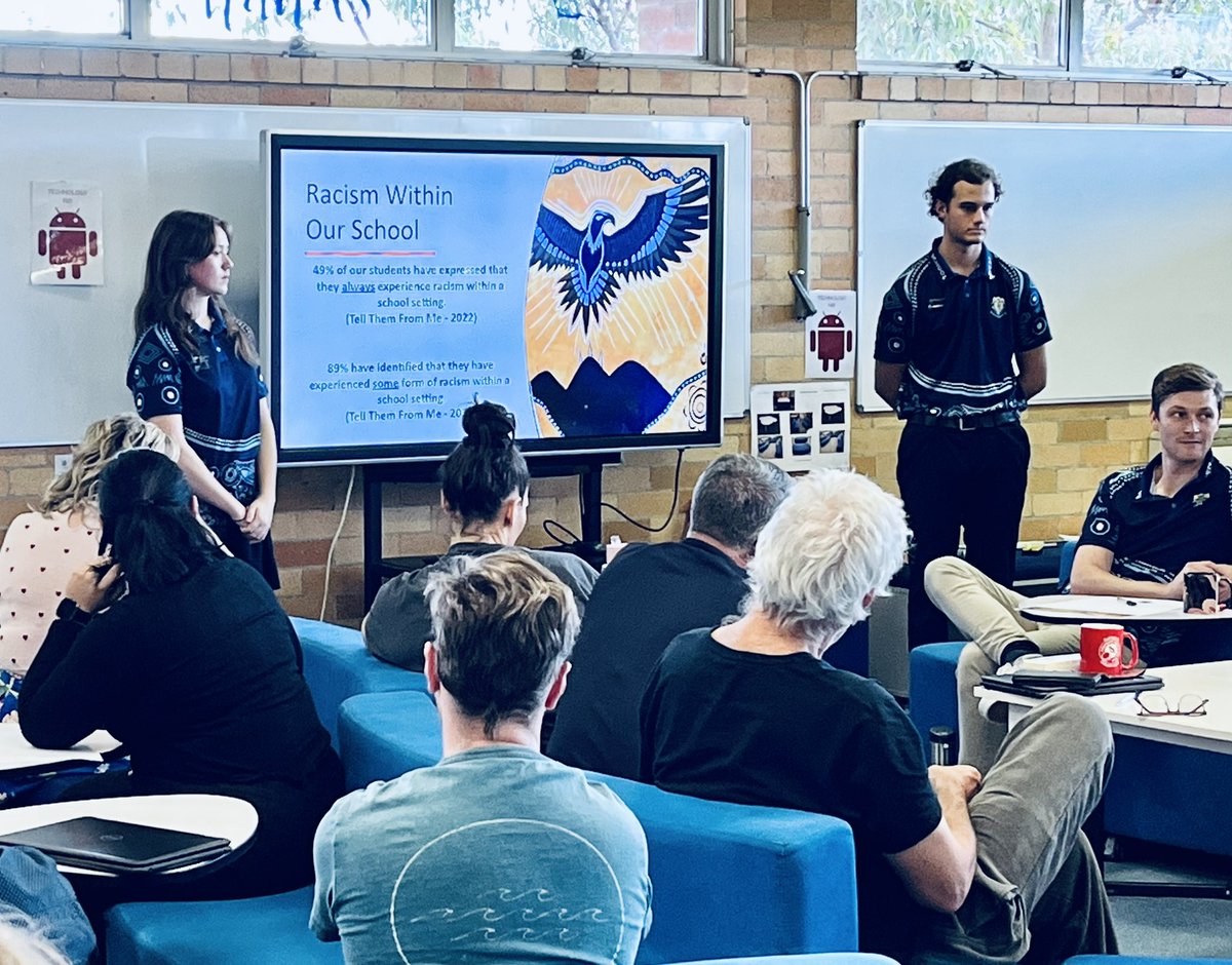 Student voice front and centre. Our SDD highlight was a session completely developed and presented by our school captains / JAECG leaders who inspired staff beyond measure with their powerful and informed perspective which they delivered to more than 100 staff. <a href="/Krystal_Bevin/">Krystal Bevin</a>
