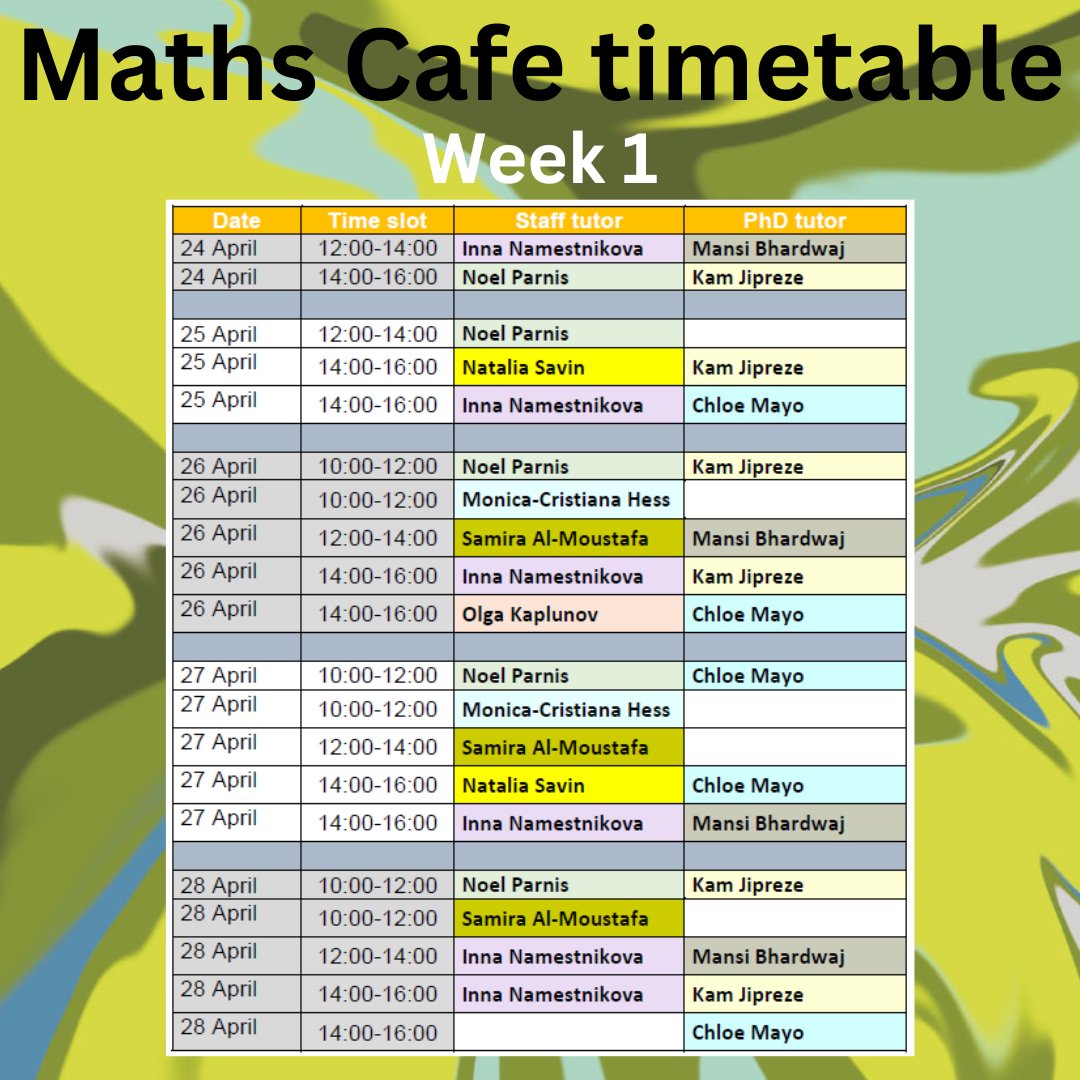 We start today at noon. If you need 1-2-1 help with maths, numeracy or stats in advance of your exams then join us <a href="/Brunel_Library/">Brunel University of London Library</a> ground floor from 12pm - 4pm today <a href="/BrunelCampus/">Brunel Campus Life</a> <a href="/BrunelMaths/">Brunel Mathematics</a> <a href="/brunelengineers/">Brunel Mechanical and Aerospace Engineers</a> <a href="/BrunelFlood_Eng/">Brunel Flood Eng</a> <a href="/BrunelGradSch/">Brunel Grad School</a>
