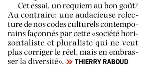 BNaivin's tweet photo. Critique de Thierry Raboud dans le quotidien suisse @laliberte  sur mon essai Cachez ce Beau que je ne saurais voir (@EditionsHermann ) https://t.co/GRTcCbyOpM