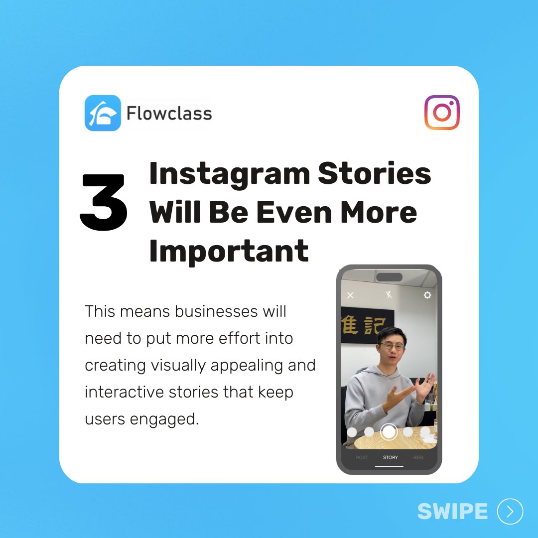 FlowclassHQ's tweet image. Are you ready to dominate Instagram in 2023? 🚀💥 
Here are the top 5 IG algorithm tips that you need to know to stay ahead of the game! 📊🔥
Read the full version at: flowclass.io/marketing/inst… ❤️
#InstagramMarketing #SocialMediaStrategy #AlgorithmTips #MarketingInsights
