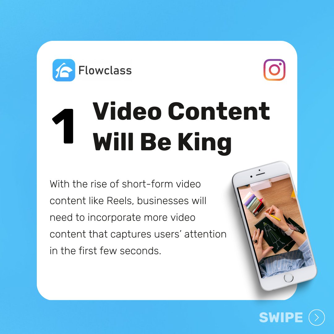FlowclassHQ's tweet image. Are you ready to dominate Instagram in 2023? 🚀💥 
Here are the top 5 IG algorithm tips that you need to know to stay ahead of the game! 📊🔥
Read the full version at: flowclass.io/marketing/inst… ❤️
#InstagramMarketing #SocialMediaStrategy #AlgorithmTips #MarketingInsights