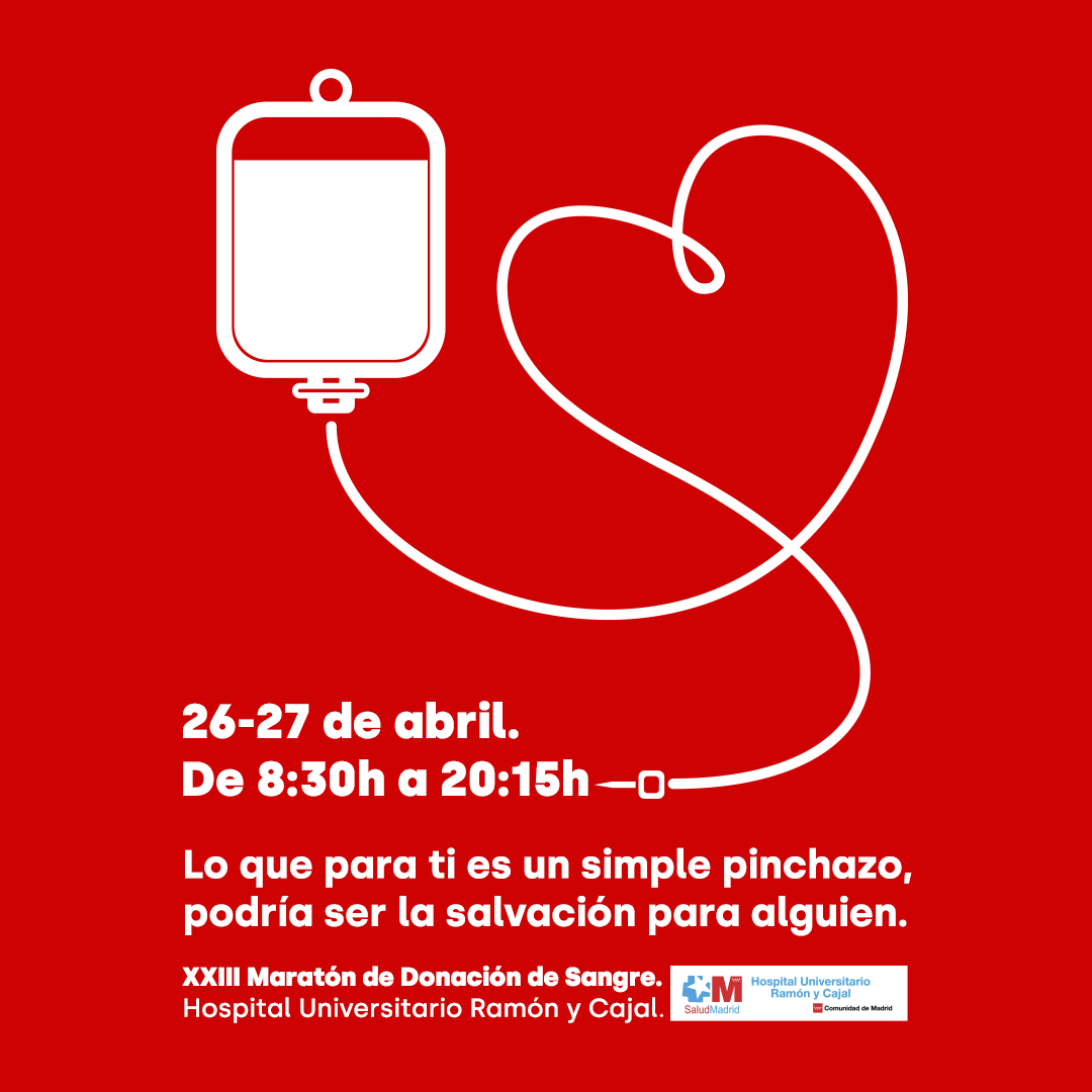 help_flash's tweet photo. ¿Sabías que en un accidente de tráfico se podrían necesitar entre 20 y 30 donaciones de sangre? 🚘🩸

Desde Help Flash, os animamos a salvar vidas donando sangre en la Maratón de #DonacióndeSangre de 
@RamonyCajalDona y @Madridonasangre el 26 y 27 de abril. Más info 👇🏻 https://t.co/Xubz1OCAnH