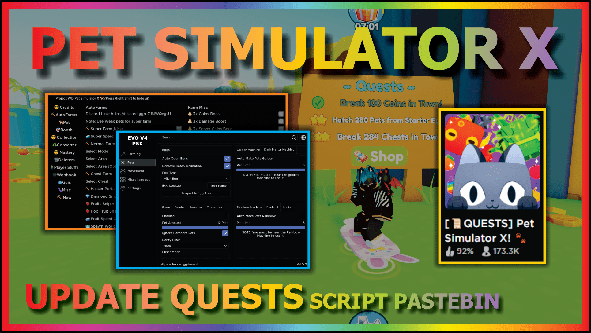 Pet Simulator X Script: Auto Farm, Auto Open Eggs & More