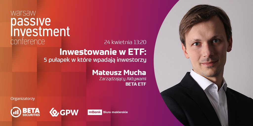 GPW_WSExchange's tweet image. #ETF: 5⃣ pułapek, w które wpadają inwestorzy – ten temat już za chwilę omówi Mateusz Mucha, Zarządzający Aktywami @EtfBeta. Prezentacja rozpocznie się o godz. 13:20 📊💡

Zarejestruj się na #WPIC i dołącz online 👉 gpw.pl/wpic