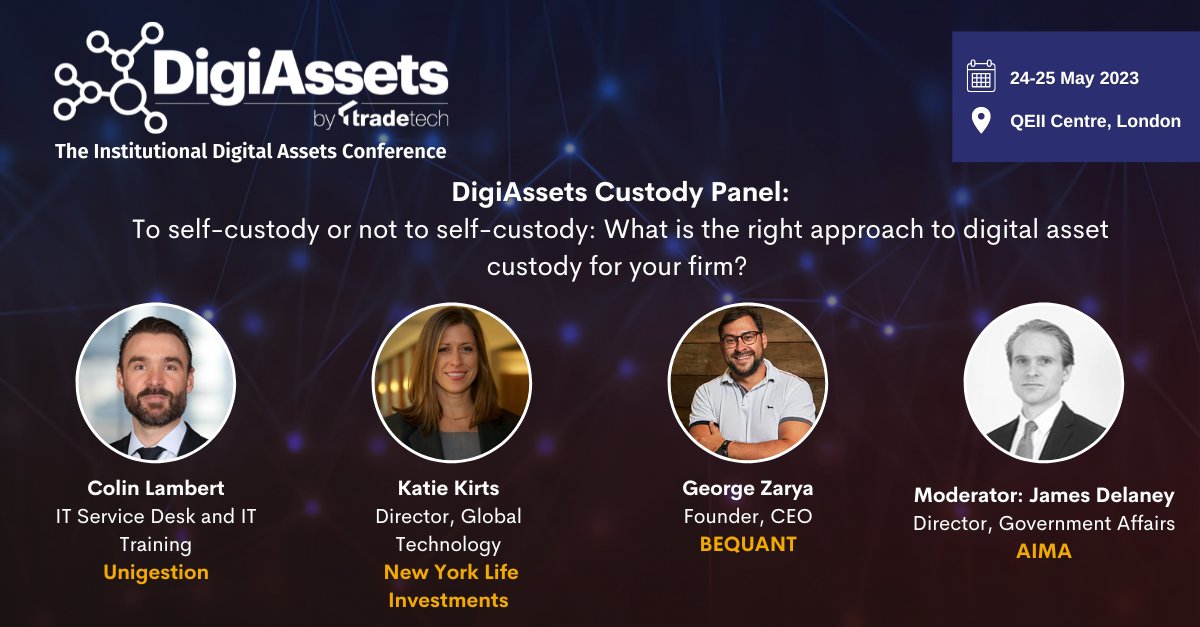 Our CEO, George Zarya, is participating in the @DigiAsset Conference panel discussion on custody May 24-25. We hope to contribute to the important conversations that will shape the future of our industry and provide insights into the opportunities and challenges that lie ahead!