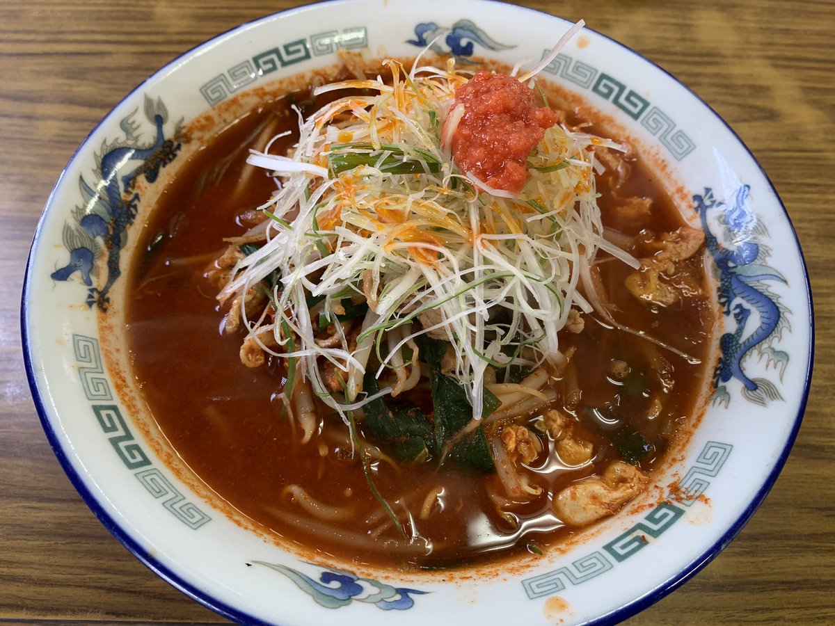 pupuyuh's tweet photo. 岩手ラーメンメモ🍜01
中華そば 正太郎

鬼平ラーメン 4丁目

見た目より全然辛くなかったなー。
玉子が優しいのょ、麺にもスープにも。
次は5丁目…行ってみよーっと。 https://t.co/Je3jJ7zDBp