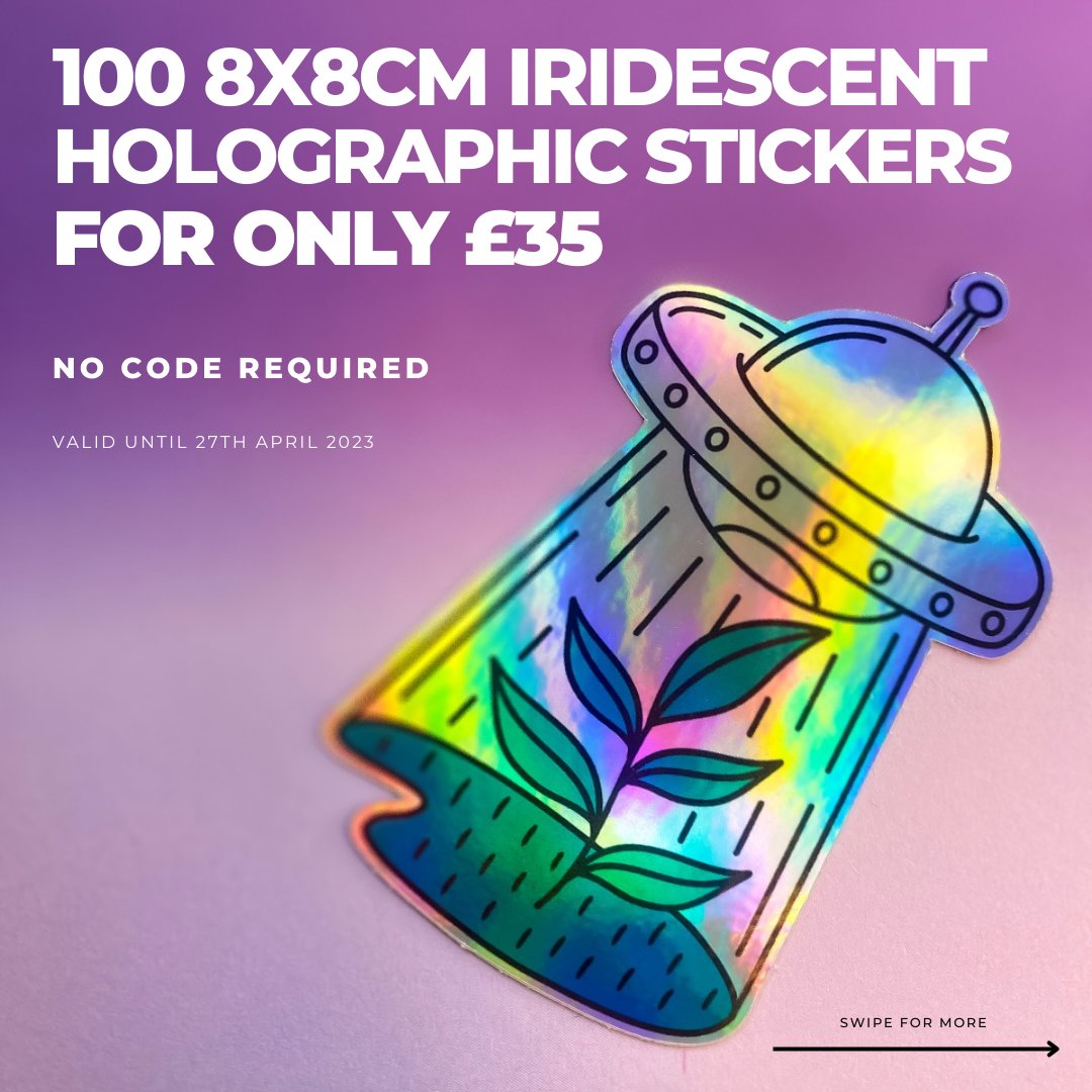 Iridescent Stickers, Zap! Creatives
