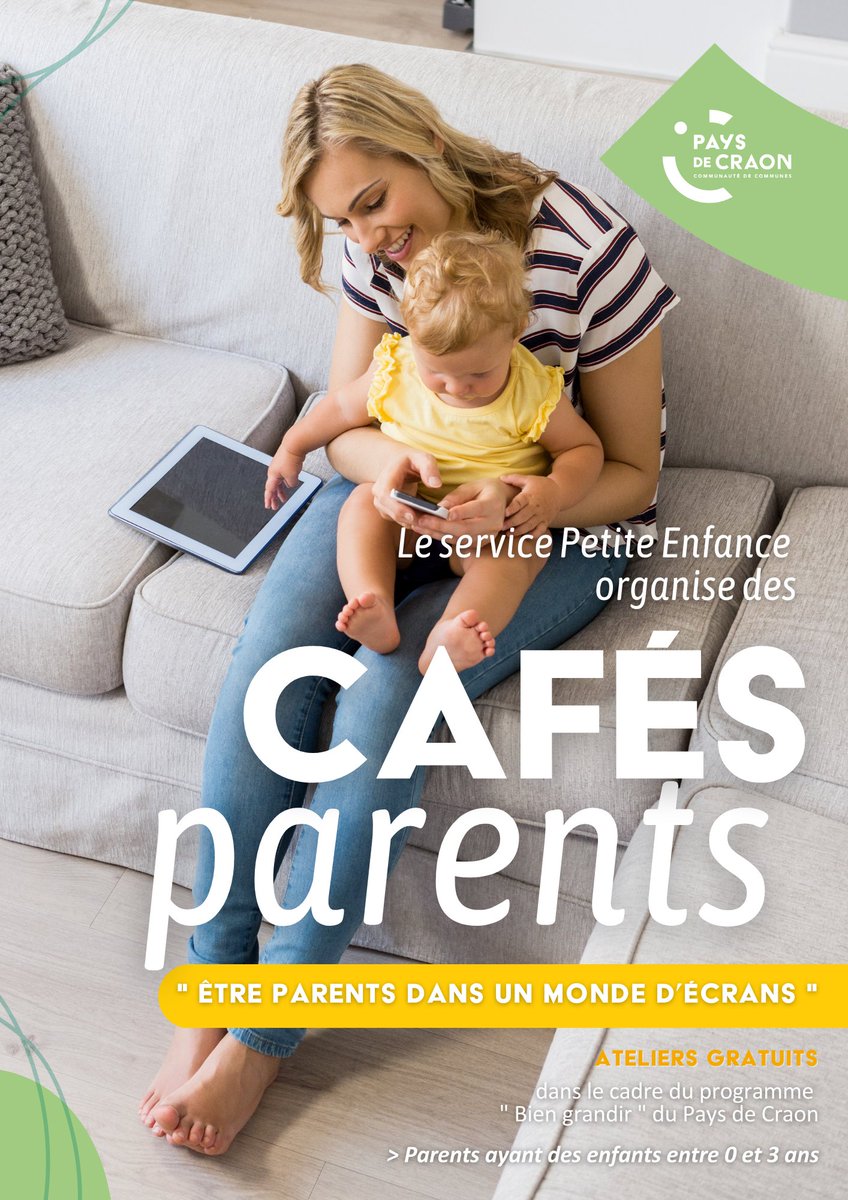 PaysCraon's tweet photo. [SANTÉ]
Concilier #éducation des enfants et #numérique n'a jamais été aussi difficile dans un monde plus connecté. Le CIAS du #PaysdeCraon vous propose des #ateliers gratuits :
📅les 17 et 31 mai - 9h30 à 11h30
📍Au Nulle Part Ailleurs à Craon
📝Inscription au 07 85 51 53 43 https://t.co/JJrWqDwpUB