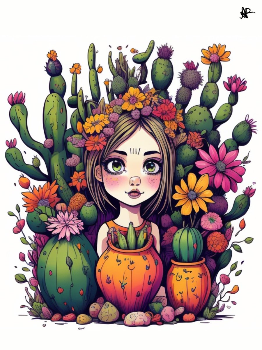 AFDESIGNANDART's tweet image. Price: 0.005ETH
#Surreal cactuses, #multicolored vases, and a #dreamy atmosphere! This mesmerizing #NFTs featuring a lost-in-thought #princesses are a beautiful symphony of vivid colors and intricate details. Perfect for those who appreciate the surreal and imaginative!"