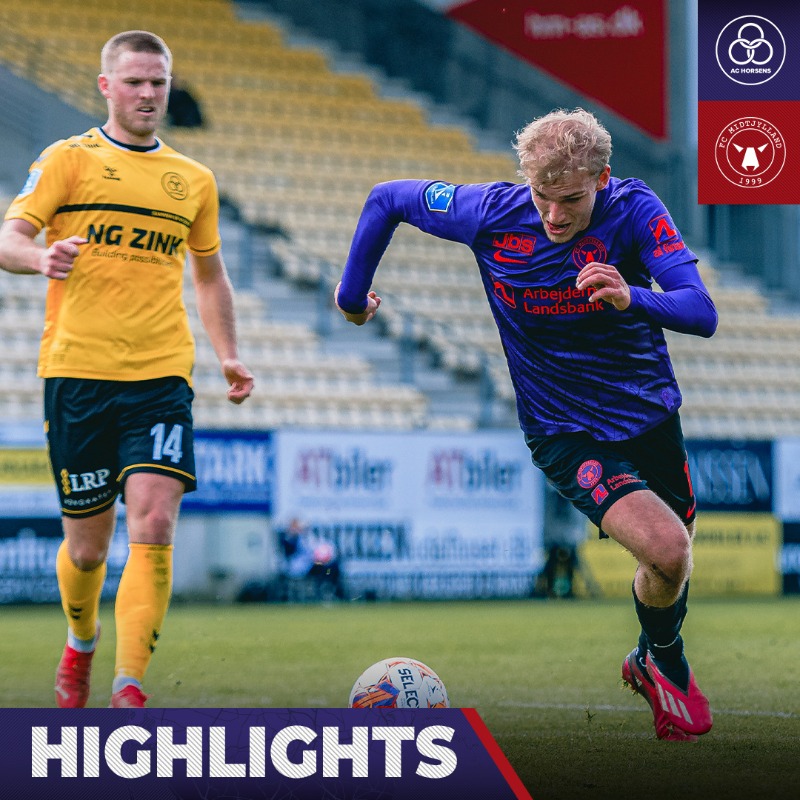 fcmidtjylland's tweet photo. Highlights fra sejren i Horsens.
#ACHFCM