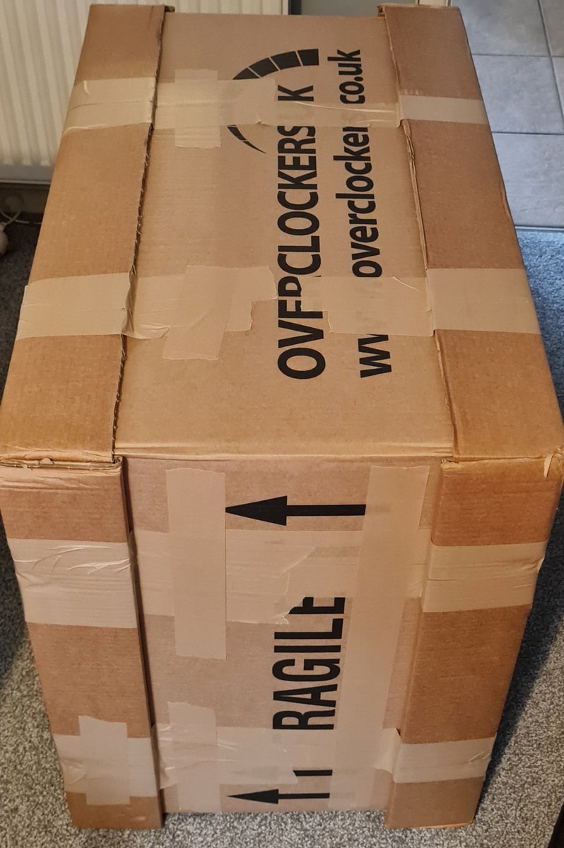 I don't use Twitter a lot. A quick update. I might be MIA for a bit on Twitch My pc need repairing. 😪 BUT big Shout out to <a href="/OverclockersUK/">Overclockers UK</a> for amazing customer service. And for sending me the biggest box ever. Hurry home 😂