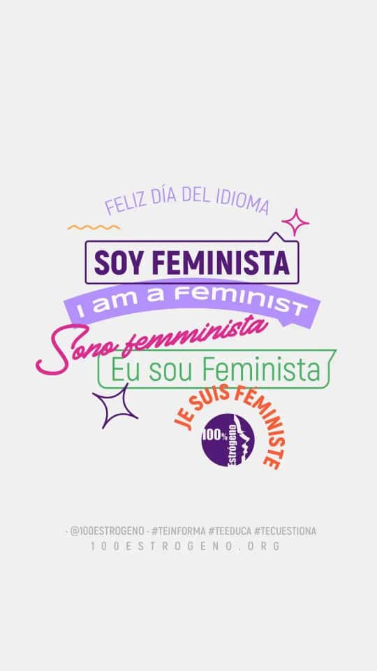 #24Abril #DiaDelIdioma En varios idiomas pa q se entienda 😁 
#MujeresFeministas