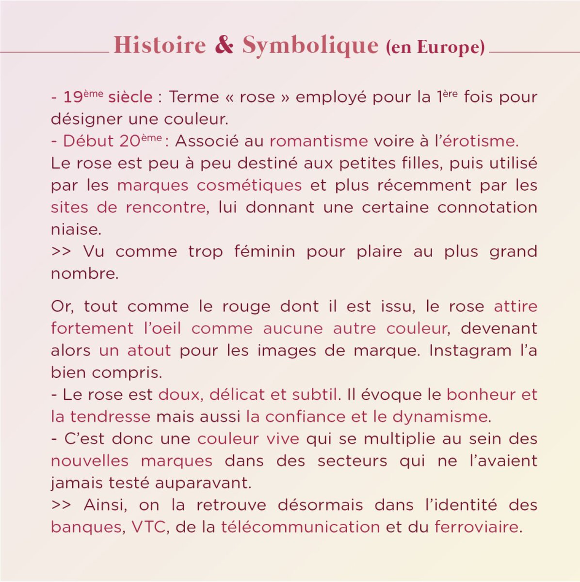 valnadesign's tweet photo. Analyse, Histoire et Symbolique du ROSE, une couleur longtemps délaissée qui revient en FORCE dans la communication d'entreprise 💥
#agencedecommunication #logo #graphiste #communication #branding #graphicdesign #pink https://t.co/YNt8Zu2IHB
