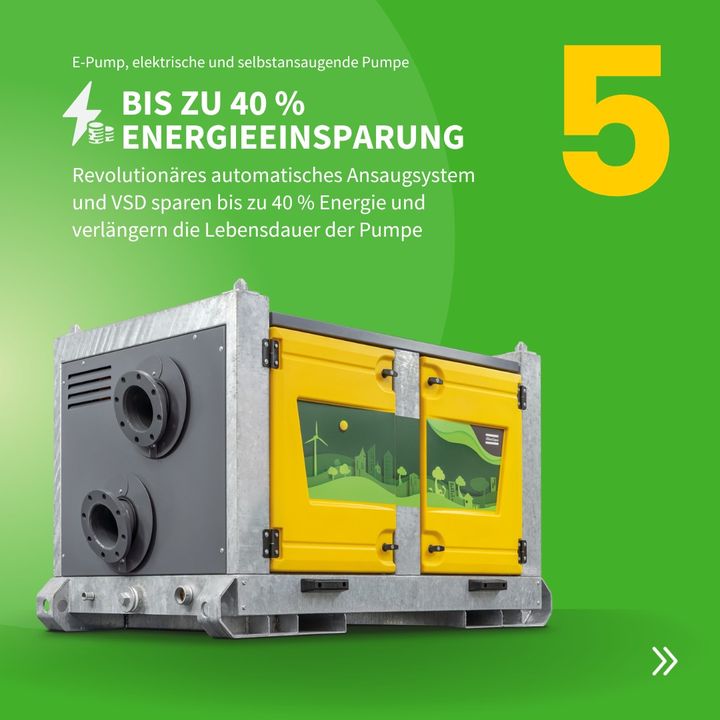 Bei Pumparbeiten Energie sparen? 

▶️ Unsere vollelektrischen Pumpen sind mit einem VSD sowie einem automatischen Ansaugsystem ausgestattet und sparen somit bis zu 40 % Energie ein.

bit.ly/42XDsEO

#AtlasCopco #ShowTheEnergy #Elektropumpen #EPump #Entwässerung #EPAS