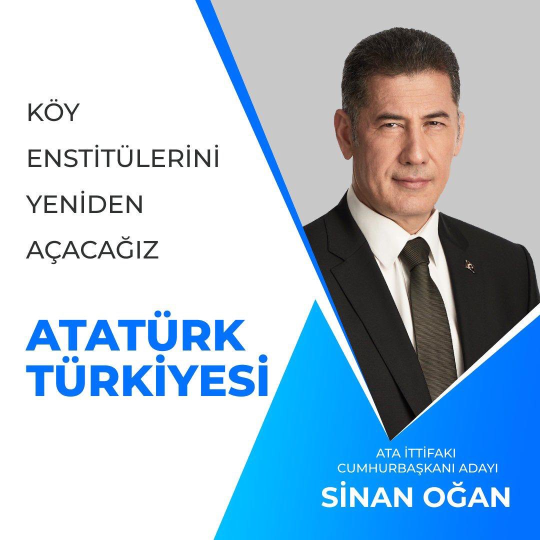 Bugün betonlaşan şehirlerden kaçarak yeşile koşan bir neslimiz var. Bu sebeple, çağın getirdiği kolaylıkları üretimimize katkı sağlayacak şekilde kullanabilmek adına Köy Enstitülerini yeniden açacağız.

Dr. Sinan Oğan
Ata İttifakı Cumhurbaşkanı Adayı
#OAnGeliyor #Ataİttifakı