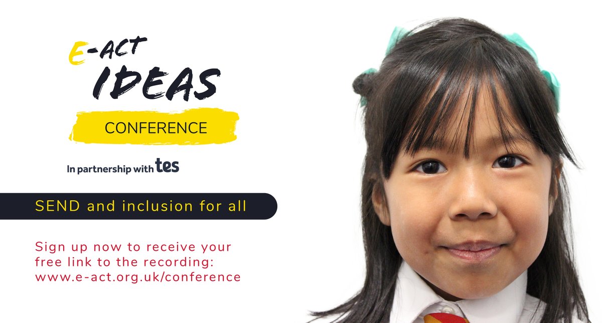 EducationEACT's tweet photo. Our E-ACT Ideas Conference will be recorded so that you can watch it on demand at a time that suits you. We've highlighted some @tes articles written by our speakers for a taste of what to expect: https://t.co/zl1Sdk5mNS #EACTIdeas #EACTIdeasConference https://t.co/1rCtIe495U