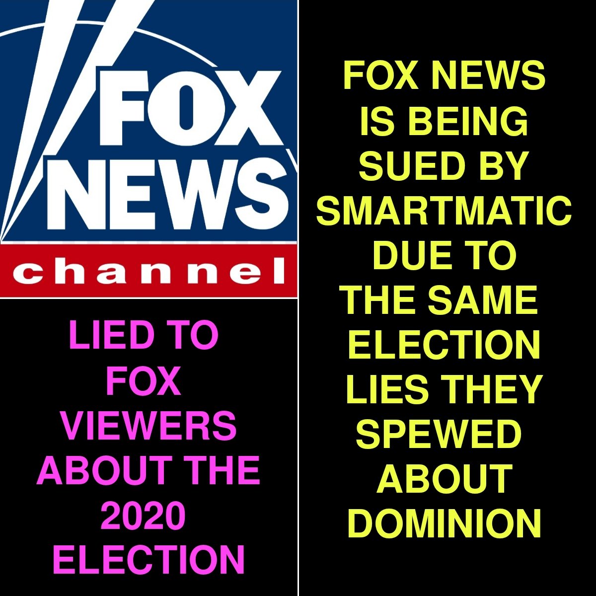 #FoxNewsLiesToYou 
#FoxNewsIsFakeNews