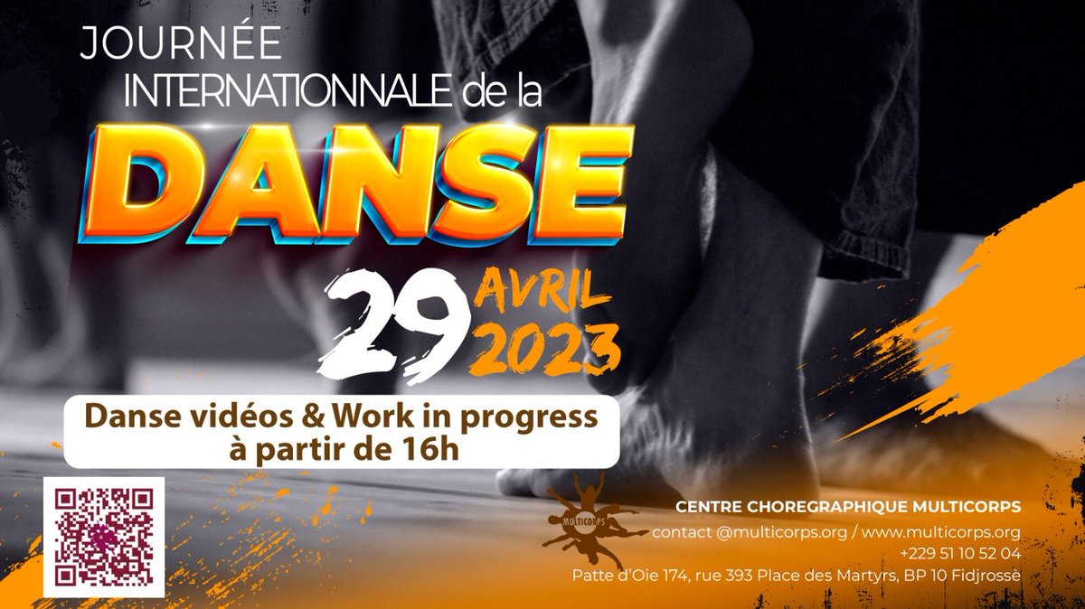 CC_Multicorps's tweet image. Dans le cadre de la participation de Multicorps à la journée internationale de la danse le 29 avril, nous organisons une soirée avec un temps réservé à une scène ouverte. Venez nous présenter votre danse. 
Inscription : linktr.ee/ccmulticorps