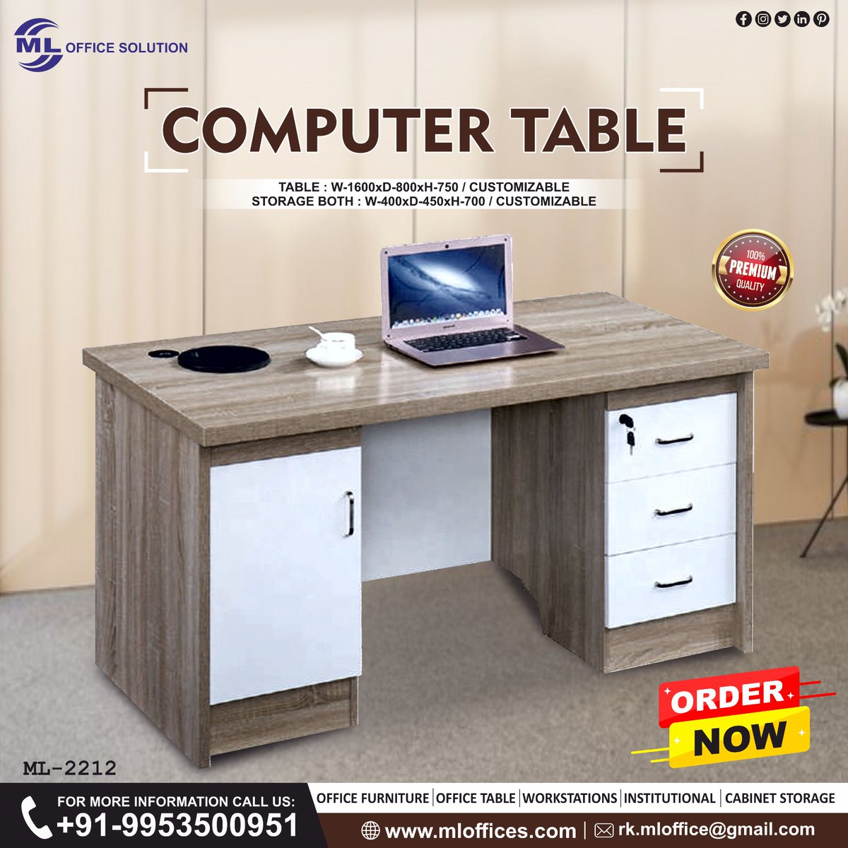rkmloffice's tweet photo. Best Quality Computer Table
Product Code: ML-2212
Explore Our Official Website: https://t.co/A3gJW0hktY
#mlofficesolution #computerdesk #workspace #ml2212 #upgradeyourworkspace https://t.co/5gQQUQHRNT