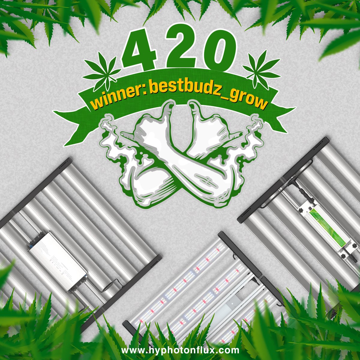 HYPHOTONFLUX 420 Giveaway Winner 
Congratulations to the lucky guy @ bestbudz_grow on IG
Please contact us to get your Controller! #hyphotonflux #giveaway #winner #wormcastings #cannabiscommunity #420community #growyourown #hpf4000 #hyphotonflux #hpf3000 #indoorgarden #growlights