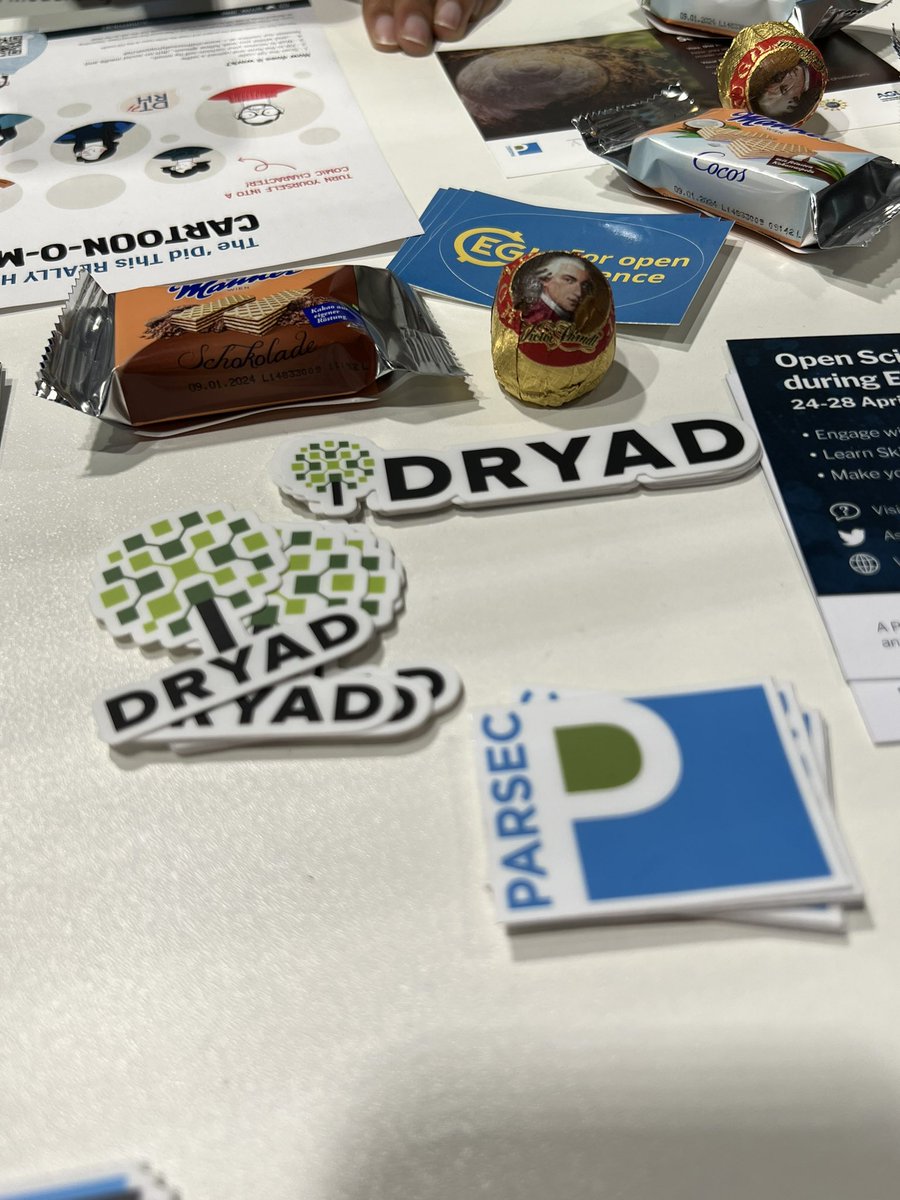ShelleyStall's tweet image. Questions about using generalist data repositories? Come see us at the #EGU23 #OpenScience and #DataHelpDesk Booth #X224 @datadryad