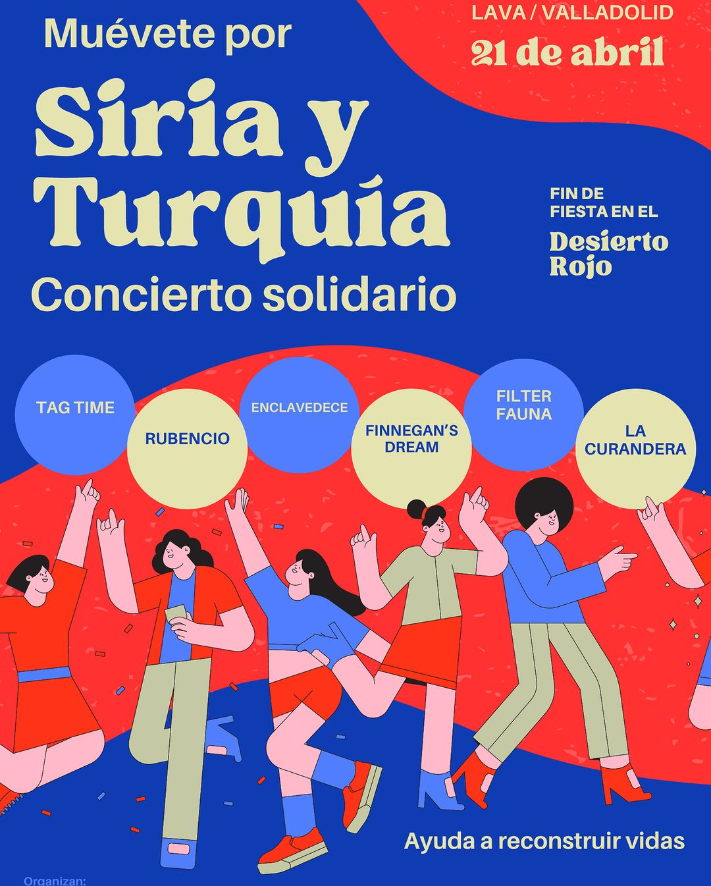 downcyl's tweet photo. Concierto solidario 'Muévete por Siria y Turquía'. 21/04/2023. Una tarde noche de #MúsicaConCausa
@Tag_Time_
#Rubencio
#Enclavedece
@Blue_Dream_s
@filterfauna
#LaCurandera
@LavaVLL https://t.co/FlHxiprsbO