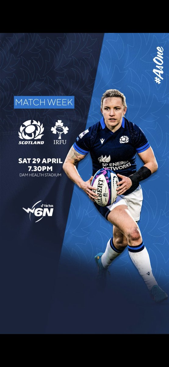 Support at The DamHealth stadium was amazing last week for @Scotlandteam v Italy. Thankyou. The players have talked of the noise and the energy that brings. Come along and support this Saturday v's Ireland #asone