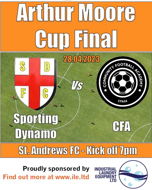 allianceleague1's tweet image. This Friday sees the Arthur Moore trophy final played. The details are

📆 Friday 28th April

🥅 @DynamoSporting vs @CFA_04

📍St Andrews FC. Teamwork Partnership Stadium. LE2 8LZ

⏰️ Kick off. 7pm

🪙 £4 for adults. Kids free

⚽️🏆🟠⚫️🏆⚽️