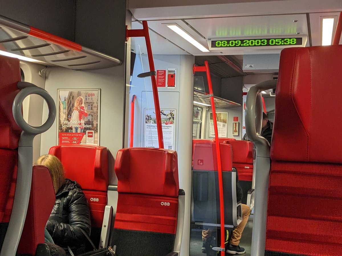 li_sch's tweet photo. The solution to all my problems? Time travel with S-Bahn in Vienna

🎶 All my troubles seemed so far away 🎶
@unsereOEBB @vienna #customerexperience https://t.co/nYHOBlJGfB