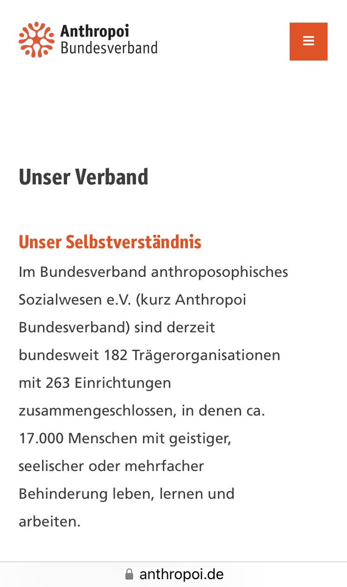 Ein Skandal, das ein Schwurbelverband „Antropoi“, Ausbildung für Heilberufe anbieten darf, natürlich mit der „fachlichen Expertise“ nach Rudolf Steiner! Behinderung? Pech gehabt, Falsches Karma!
