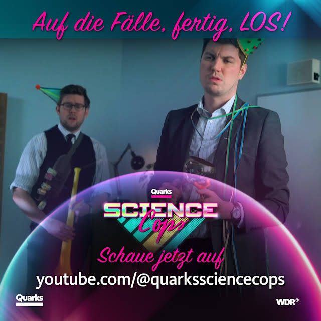 #YouTubeTipp: 
Die Science Cops <a href="/JonathanFocke/">Jonathan Focke</a> und <a href="/MaxDoeckel/">Maximilian Doeckel</a> von <a href="/quarkswdr/">Quarks</a> ermitteln jetzt auch auf YouTube! Wir wünschen unseren beiden #Wissenschaftsjournalismus-Absolventen weiterhin viel Erfolg 🚀

Hier geht's zu ihren Ermittlungen 👇
youtube.com/@Quarks/commun…