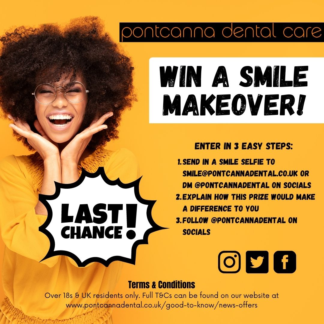 Cardiff Life (@cardifflifemag) on Twitter photo AD |😁Today is your last chance to enter to win a smile makeover with <a href="/pontcannadental/">Pontcanna Dental</a>! Find out more information here: instagram.com/p/Cqkp-GYMhvx/
Full T&C's can be found here: pontcannadental.co.uk/good-to-know/n… AD |😁Today is your last chance to enter to win a smile makeover with <a href="/pontcannadental/">Pontcanna Dental</a>! Find out more information here: instagram.com/p/Cqkp-GYMhvx/
Full T&C's can be found here: pontcannadental.co.uk/good-to-know/n…