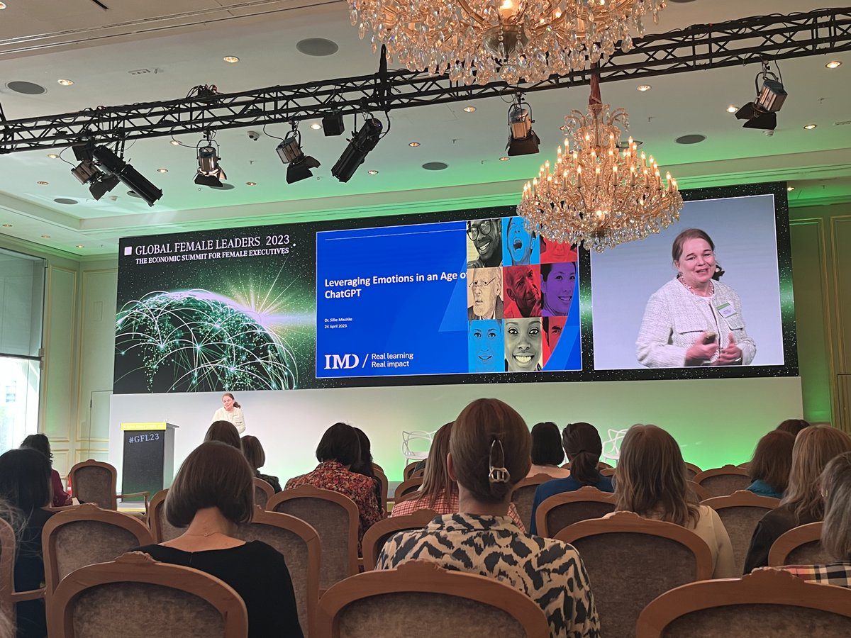 IMD (@imd_bschool) on Twitter photo “Developing empathy, critical thinking, and creativity will be fundamental to stay ahead of AI,” said Silke Mischke, an IMD lecturer, and Senior Executive Coach, at a keynote speech at the Global Female Leaders Summit 2023 in Berlin: bit.ly/3L5biiY #IMDImpact #GFL23 “Developing empathy, critical thinking, and creativity will be fundamental to stay ahead of AI,” said Silke Mischke, an IMD lecturer, and Senior Executive Coach, at a keynote speech at the Global Female Leaders Summit 2023 in Berlin: bit.ly/3L5biiY #IMDImpact #GFL23