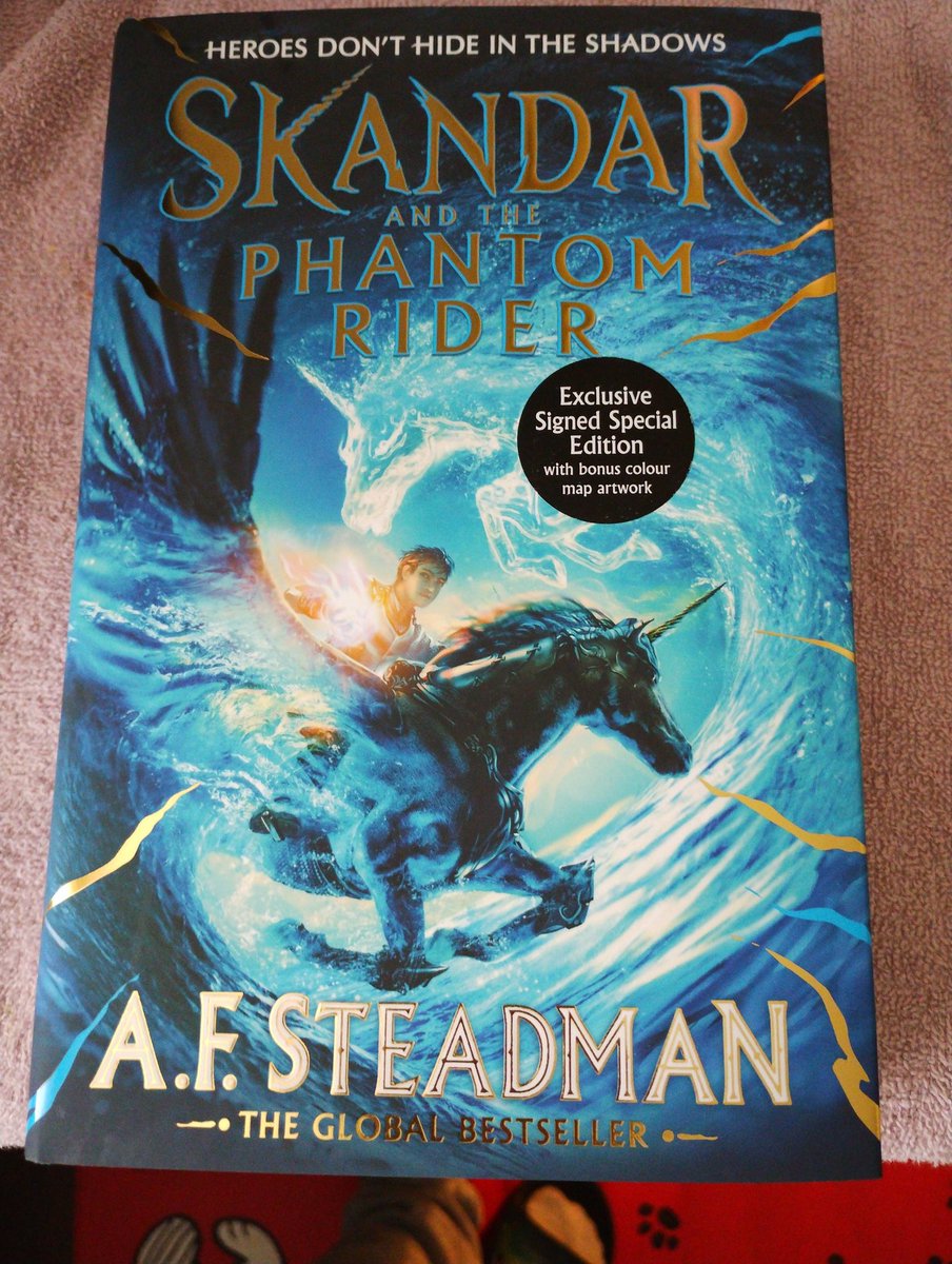 Sarah_R1987's tweet photo. When your 10yr old is having a tough time and you know the New #Skandar and the phantom rider book by @annabelwriter is going to make her day! She has been so excited about this book coming out.  I can't wait to give it to her. The question is do I read it first??? #Skandar https://t.co/60aTQhQrRX