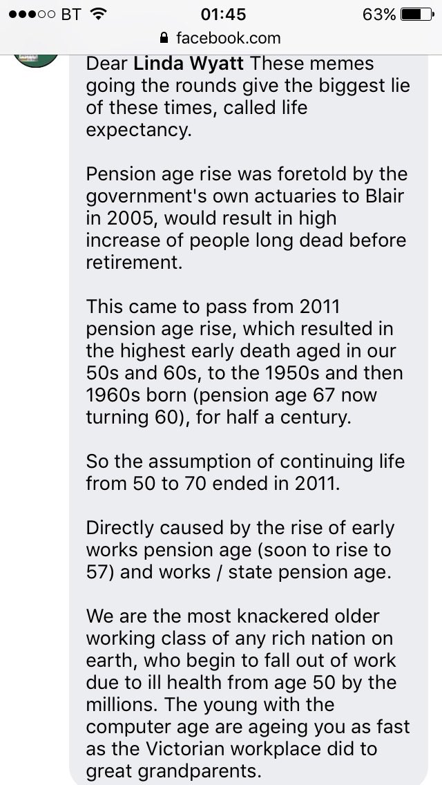 Early Death also went up after they stole the pension from #1950swomen on the eve of their retirement #50swomen #DeathB4Retire #NatInsScam 300KDEAD #STOP67to70